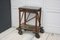 Antique Industrial Workbench with Marble Top 1