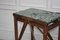 Tavolo da lavoro antico industriale con ripiano in marmo, Immagine 19