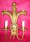 Baroque Style Golden Wood Wall Light, 1950s 3