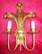 Baroque Style Golden Wood Wall Light, 1950s 5