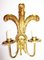 Baroque Style Golden Wood Wall Light, 1950s 1