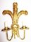 Baroque Style Golden Wood Wall Light, 1950s, Image 1