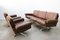 Swiss DS 31 3-Seat Sofa & Swivel Lounge Chairs from de Sede, 1970s 2