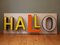 Mid-Century Illuminated HALLO Letters, Image 1