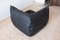 Vintage Black Leather Togo Corner Seat by Michel Ducaroy for Ligne Roset 5