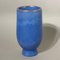 Jarrón de cerámica azul de Glatzle para Karlsruher Majolika, 1956, Imagen 6