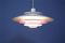 Danish White, Pink & Lilac Pendant from Form Light, 1960s, Image 2