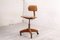 Vintage Wooden Federdreh Desk Chair from Martin Stoll, 1950s, Image 1