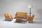 Scandinavian Modern Leather Bergere Chairs, 1960s, Set of 2 14