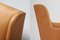 Scandinavian Modern Leather Bergere Chairs, 1960s, Set of 2 11