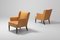Scandinavian Modern Leather Bergere Chairs, 1960s, Set of 2 5