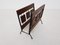 Vintage Rosewood & Metal Magazine Stand from Brovorm, Image 3