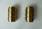 Vintage V-155 Brass Wall Lamps by Hans-Agne Jakobsson, 1960s, Set of 2, Image 1