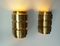 Vintage V-155 Brass Wall Lamps by Hans-Agne Jakobsson, 1960s, Set of 2 2