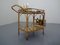 Italian Bamboo & Rattan Serving Bar Cart, 1950s 32