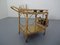 Italian Bamboo & Rattan Serving Bar Cart, 1950s 16