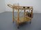 Italian Bamboo & Rattan Serving Bar Cart, 1950s, Image 16
