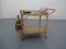 Italian Bamboo & Rattan Serving Bar Cart, 1950s, Image 3