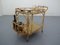 Italian Bamboo & Rattan Serving Bar Cart, 1950s, Image 22