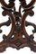 Antique Carved Walnut Oval Side Table 1