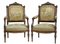 Fauteuils Tapissés du 19ème Siècle en Noyer Sculpté, Set de 2 5