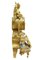 Vergoldete französische Kaminuhr mit kleinen Sevres-Schildern, 19. Jh. 2