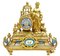 19th-Century French Gilt Mantle Clock with Sevres Plaques 5