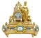 19th-Century French Gilt Mantle Clock with Sevres Plaques, Image 5