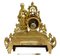 Reloj de repisa francés dorado con placas decorativas de Sevres del siglo XIX, Imagen 4