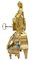 Vergoldete französische Kaminuhr mit kleinen Sevres-Schildern, 19. Jh. 6