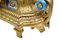 19th-Century French Gilt Mantle Clock with Sevres Plaques 3