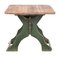 Antique Swedish Painted Pine Trestle Table 1