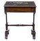Antique Rosewood Painted Slate Top Regency Side Table, Image 8