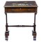 Antique Rosewood Painted Slate Top Regency Side Table, Image 7
