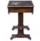 Antique Rosewood Painted Slate Top Regency Side Table, Image 1