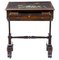 Antique Rosewood Painted Slate Top Regency Side Table, Image 6