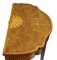 Antiker Sheraton Revival Kartentisch aus Mahagoni mit Intarsien 3