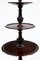 Small Antique 3-Tier Mahogany Side Table 2