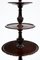 Small Antique 3-Tier Mahogany Side Table, Image 2