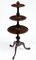 Small Antique 3-Tier Mahogany Side Table, Image 1