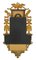 Reloj de pared sueco antiguo dorado y ornamentado con eglomisé, Imagen 7