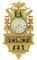 Antique Swedish Gilt & Eglomise Ornate Wall Clock 1