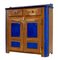 Antique Rustic Painted Cupboard, Image 1