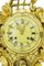 Reloj de pared vintage con ornamentación dorada y tallada de Hasselblad, años 50, Imagen 3