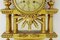 Reloj de pared sueco de madera dorada tallada, años 40, Imagen 3
