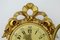 Mid-Century Swedish Gilt Carved Wood Wall Clock, 1940s, Image 4