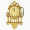 Mid-Century Swedish Gilt Carved Wood Wall Clock, 1940s, Image 1