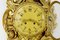 Reloj de pared sueco estilo antiguo de madera dorada tallada de Westerstrand, años 50, Imagen 1