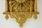 Orologio da parete Mid-Century dorato di Westerstrand Urfabrik AB, Immagine 1