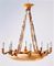 Art Deco Alabaster & Ormolu Chandelier, 1920s 3